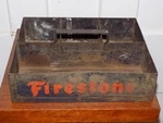Vintage Firestone Metal Seat Covers Upholstery Tray. Fixed Price $125.00.