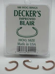 Decker Manufacturing Co. Blair No. 3 Hog Rings, 100 Count Box. Fixed Price $14.90.