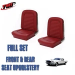 Front Rear Seat Upholstery Red Vinyl, 1964 &1965 Mustang Fastback. Fixed Price $576.99.