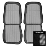 New Front Bucket Seat Covers Black Pui Fits Chevrolet Camaro 69HT10U. Fixed Price $667.49.