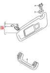 Audi Sun Visor With Mirror And Cover Soul Black 8U0857551M7C0 17-17 No Duties. Fixed Price $194.23.