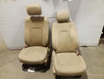 Pair Heated / Cooled Tan Leather Front Bucket Seats From 2017 F350SD 10639886. Fixed Price $1446.69.