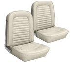 Ford Mustang Coupe Standard Upholstery Set With Bucket Seats - White 1964 1965. Fixed Price $766.60.