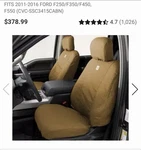 2011-2016 Ford F250/F350/F450 Covercraft Carhartt Custom Seat Covers SSC3415CABN. Fixed Price $100.00.