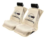 Seat Armour 2 Piece Front Car Covers For Corvette C4 - Tan Terry Cloth. Fixed Price $73.95.