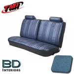1969 Chevy Chevelle Front & Rear Bench Seat Upholstery Dark Blue Made By Tmi. Fixed Price $1143.85.