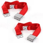 Amc 1958-88 Airplane 2 Point Red Lap Bucket Seat Kit Belts Truck American. Fixed Price $87.17.