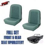1966 Mustang Convertible Front And Rear Seat Upholstery Turquoise Vinyl By Tmi. Fixed Price $576.60.