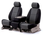 Coverking CSC2A4SU9549 Neosupreme 1ST Row Seat Covers Gray And Black. Fixed Price $185.00.