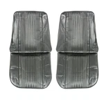 New Front Bucket Seat Covers Black Pui Fits Chevrolet Chevelle 70AS10U. Fixed Price $521.99.