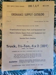 Wwii Truck Supply Catalog Set Gmc Cckw Snl G-508 Studebaker US6 Tm 9-807 Ford. Fixed Price $195.00.