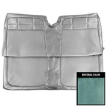 New Rear Bench Seat Cover Light Blue Pui Fits Chevrolet Impala 62BS56C. Fixed Price $390.00.