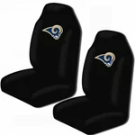 Los Angeles Rams 2 Front Universal Fit Car Truck Bucket Seat Covers Nfl. Fixed Price $37.04.