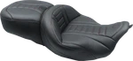 Mustang One-piece Deluxe Touring Seat Black W/ American Beauty Red Stitching. Fixed Price $790.00.