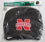 Ncaa Nebraska Cornhuskers Headrest Covers Embroidered Team Logo Name Fanmats. Fixed Price $18.99.