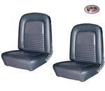1967 Mustang Convertible Front & Rear Seat Upholstery - Blue Vinyl Made By Tmi. Fixed Price $615.64.