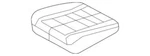 Genuine Ford Flex 2010 Front Right Seat Cushion Cover Assembly AA8Z-7462900-AB. Fixed Price $105.29.