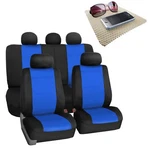 Car Seat Covers For Suv Van Neoprene Universal Fitment Blue Black W/ Dash Mat. Fixed Price $79.99.
