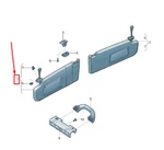 New Vw Beetle Left Side Sun Visor Genuine. Fixed Price $240.06.