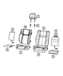 Genuine Mopar Front Seat Cushion Cover Right 5XH98DX9AB. Fixed Price $2831.25.