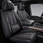 Universal Black Leather Car Protectors For 5 Seats Full Set. Fixed Price $208.86.