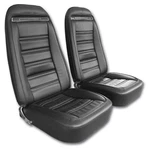 Corvette C3 "leather-like" Vinyl Seat Covers Black 1972-1974. Fixed Price $569.99.