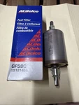 New Acdelco Fuel Filter GF580 Chevrolet Buick Cadillac Olds Pontiac 1989-2004. Fixed Price $23.80.