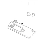 Genuine Volkswagen Sun-visor 5NN-857-552-L-3H8. Fixed Price $318.49.