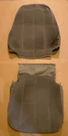 Seat Cover For Driver's Back And Bottom. Saab 900 1992-93. Grey Cloth. Fixed Price $89.95.
