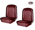 1967 Mustang Dark Red Front Bucket Seat Upholstery By Tmi In Stock. Fixed Price $448.88.