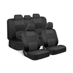 Bdk Polypro Car Seat Covers Full Set In Charcoal Black Front And Rear. Fixed Price $40.59.