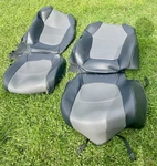 Coverking Front Seat Covers For Toyota RAV4 2019-2025 Leatherette Gray/black. Fixed Price $45.00.