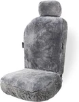 Genuine Sheepskin Gray Seat Cover Universal Fit Car Full Furry. Fixed Price $68.99.