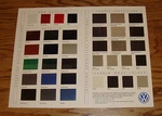 Original 1995 Volkswagen Vw Color & Upholstery Guide Sheet Brochure Gti Jetta. Fixed Price $8.00.