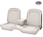 1964-1/2 -1965 Ford Mustang Coupe White Front Bench Seat Upholstery By Tmi. Fixed Price $458.38.