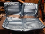 New Repo Pui 1967 Chevelle Convertible Light Blue Front & Rear Bench Seat Covers. Fixed Price $399.99.