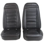 Corvette C3 Mtd Seats Black 100% Leather Without Shoulder Harness 1972-1974. Fixed Price $2969.99.