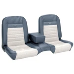 Deluxe Pony Seat Upholstery Ford Mustang, Front Bench - Blue & White. Fixed Price $605.37.