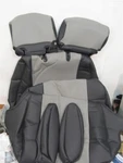 Coverking CSCQ14, Custom Seat COVERS,1 Row Premium Leatherette Med. Gray/black. Fixed Price $190.00.