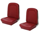 Front Bucket Seat Upholstery Red Vinyl Made Usa By Tmi, 1964 &1965 Mustang. Fixed Price $448.48.