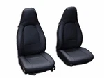 Porsche 911 928 944 968 Black Leather-like Custom Made Front Seat Cover. Fixed Price $179.00.