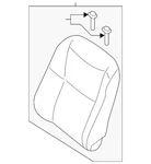 Genuine Nissan Seat Back Assembly 87650-3TA5G. Fixed Price $1190.49.