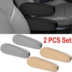 2 Pcs Car Front Seat Armrest Covers Elastic Fabric Auto Protectors. Fixed Price $7.75.