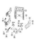 Genuine Mopar Seat Shield 5RT02PD2AC. Fixed Price $56.06.