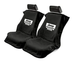Seat Armour 2 Piece Front Car Covers For Jeep W/ Grille - Black Terry Cloth. Fixed Price $73.95.