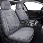 Lingvido Car Seat Covers, Breathable And Waterproof Faux Full Set, Gray. Fixed Price $109.00.
