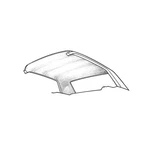 Scott Drake HL-FF-HT-63-WT 1963-1965 Headliner Hardtop White. Fixed Price $204.95.