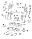 Genuine Mopar Rear Seat Back Cover 5XZ52DX9AB. Fixed Price $416.74.
