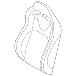 Genuine Ford Seat Back Cushion Cover FR3Z-6364417-HC. Fixed Price $1880.05.
