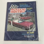 Monthly Magazine September 1981 Mustangs Gt 350H Shelby Indy Headliner. Fixed Price $13.99.